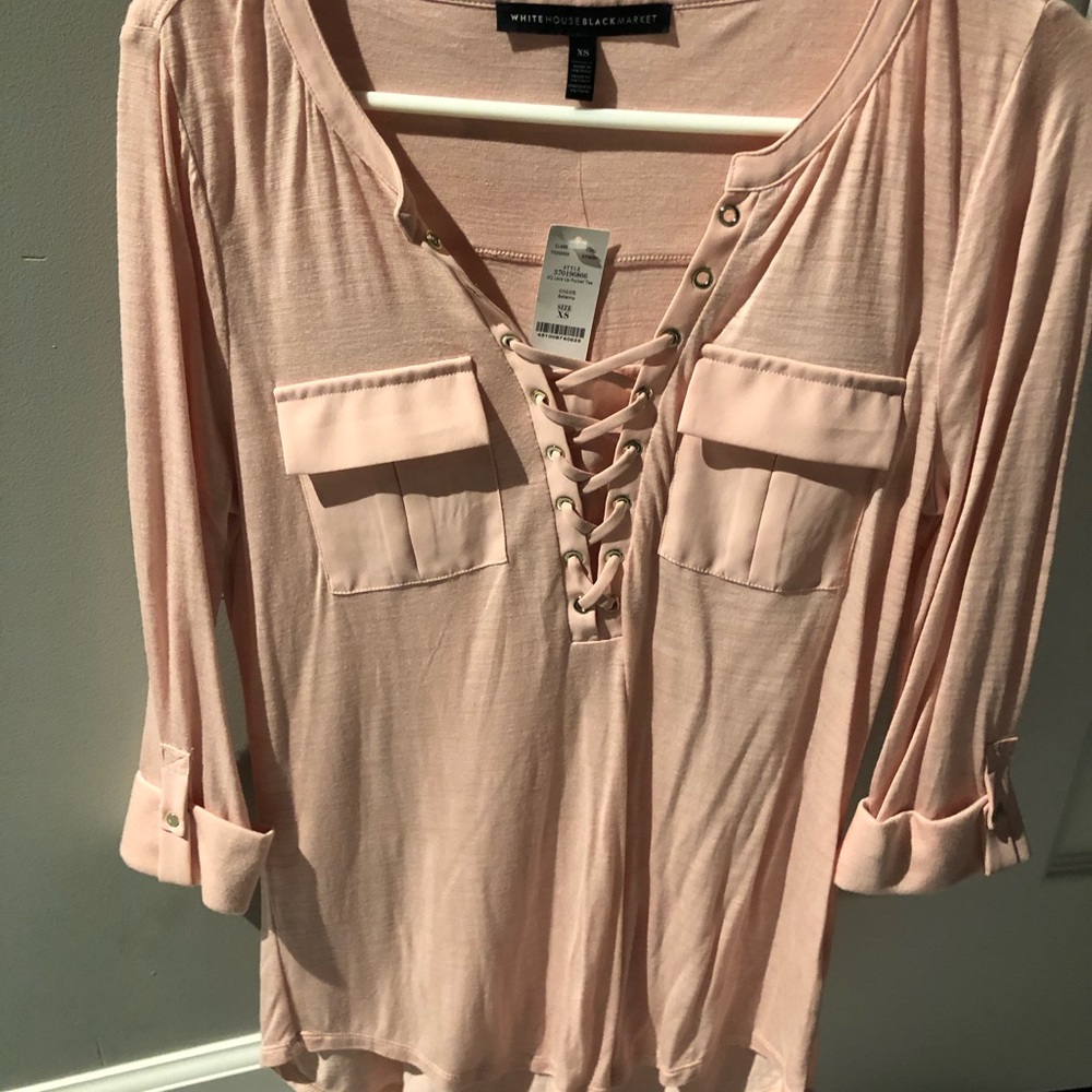 Light pink 3/4 sleeve top